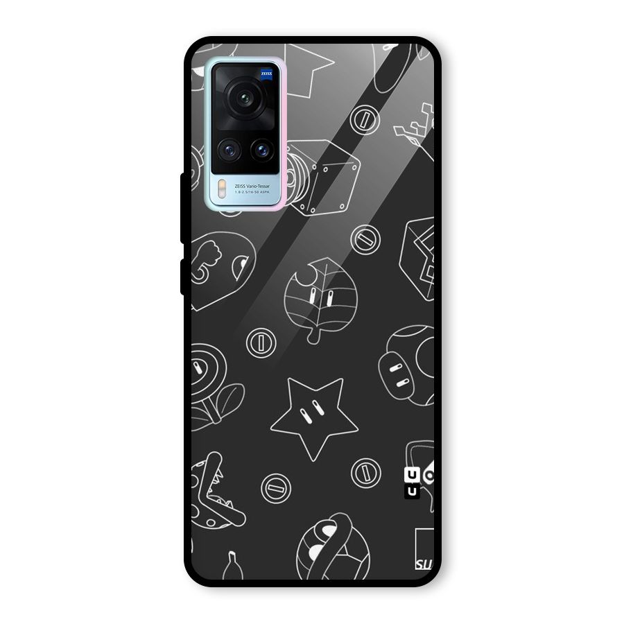 Face Mishchief Glass Back Case for Vivo X60