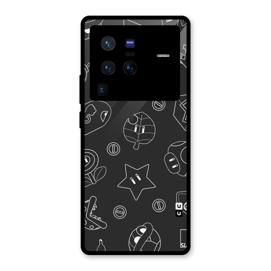 Face Mishchief Glass Back Case for Vivo X80 Pro