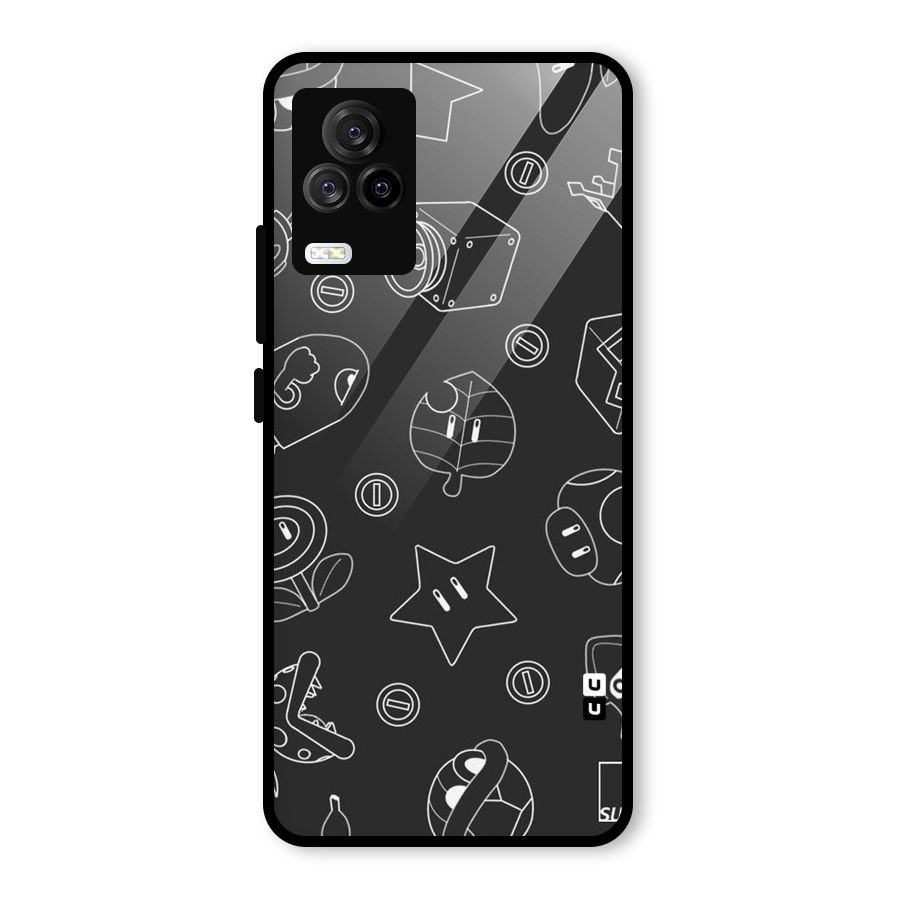 Face Mishchief Glass Back Case for Vivo iQOO 7 Legend 5G