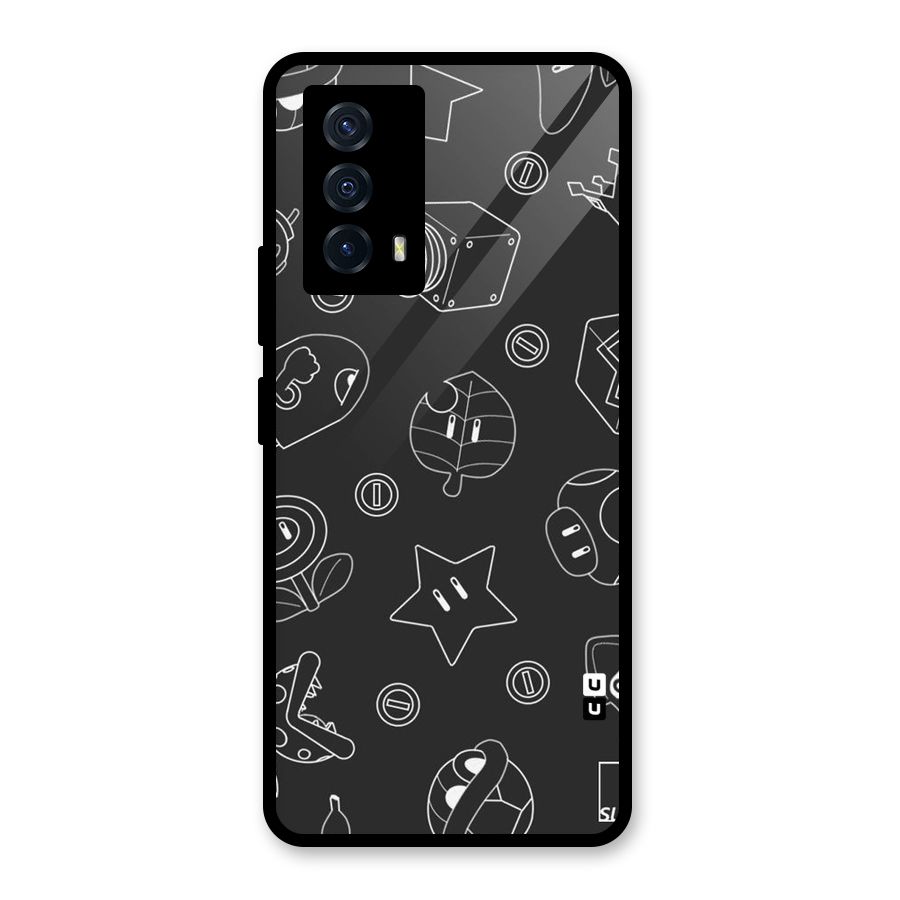 Face Mishchief Glass Back Case for Vivo iQOO Z5