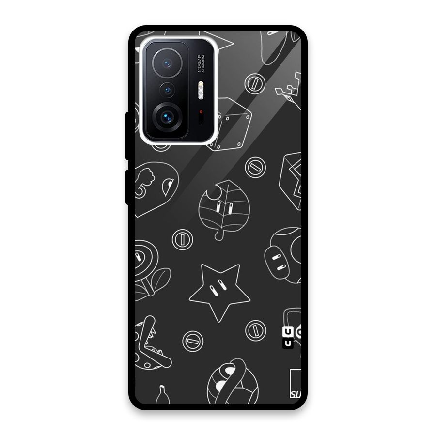 Face Mishchief Glass Back Case for Xiaomi 11T Pro