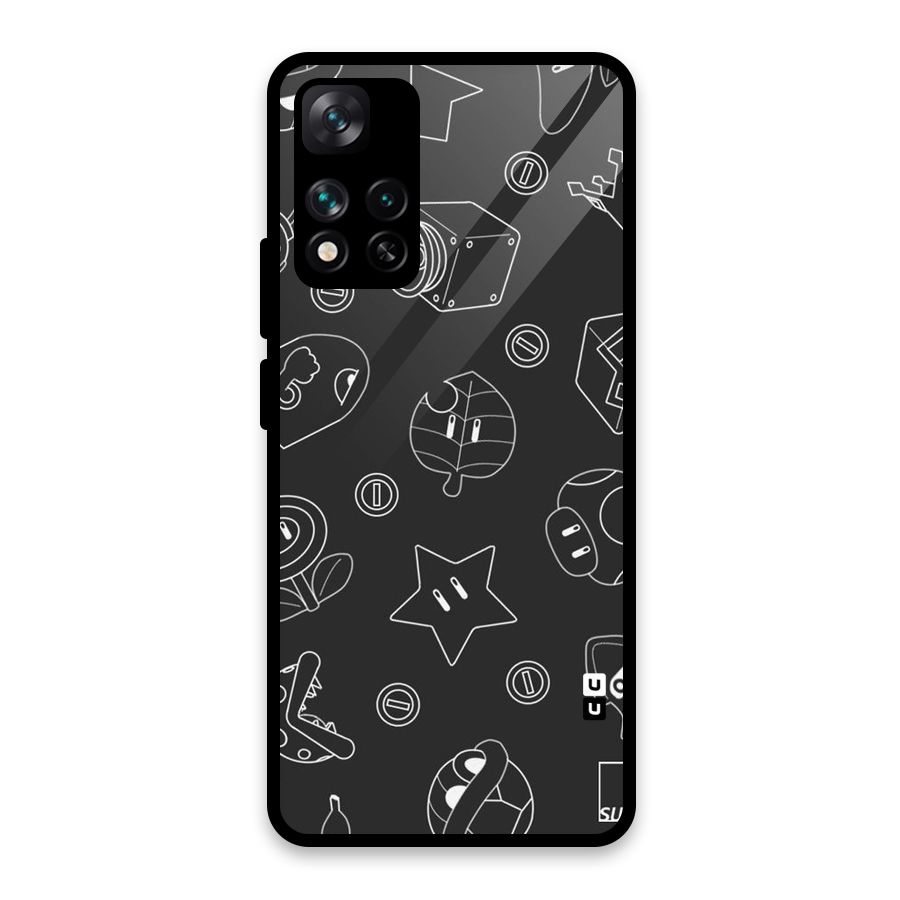 Face Mishchief Glass Back Case for Xiaomi 11i HyperCharge 5G