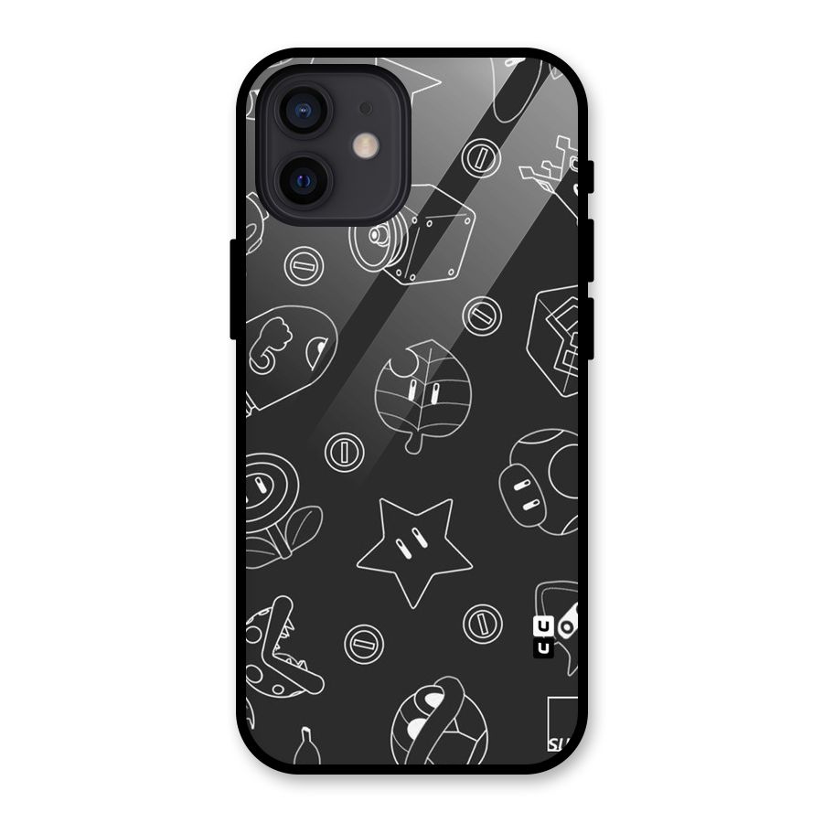 Face Mishchief Glass Back Case for iPhone 12