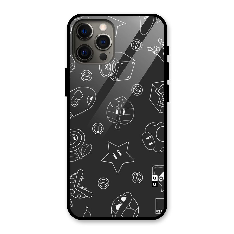 Face Mishchief Glass Back Case for iPhone 12 Pro Max