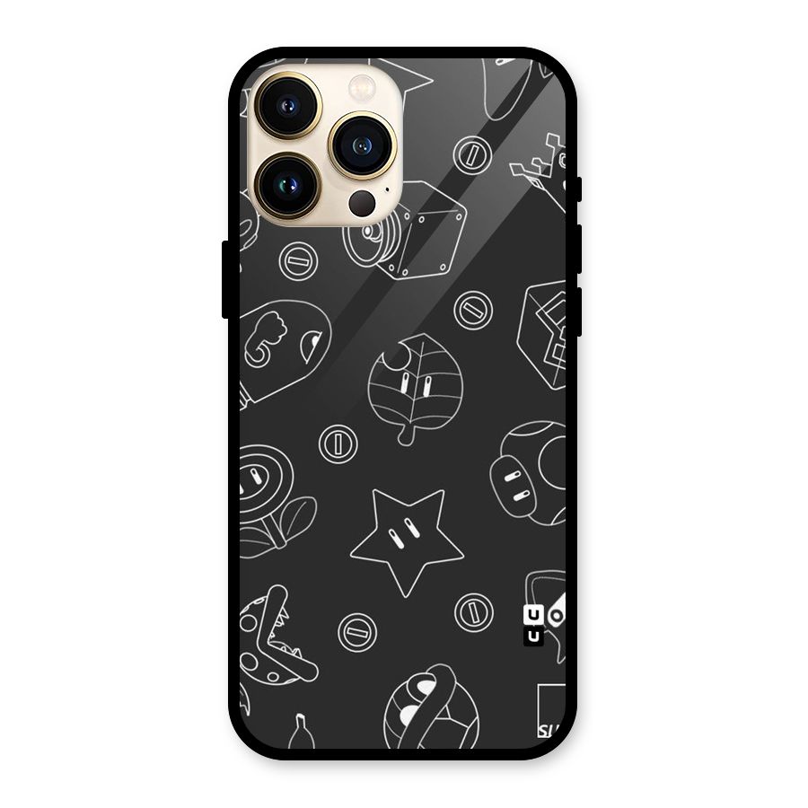 Face Mishchief Glass Back Case for iPhone 13 Pro Max