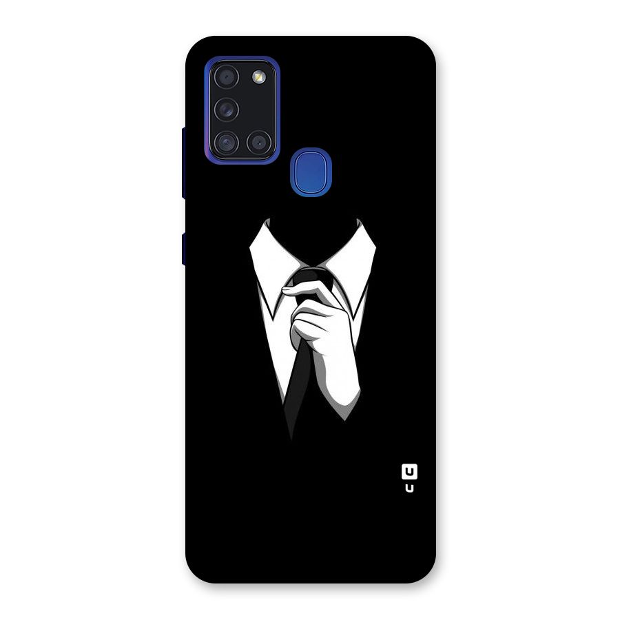 Faceless Gentleman Back Case for Galaxy A21s