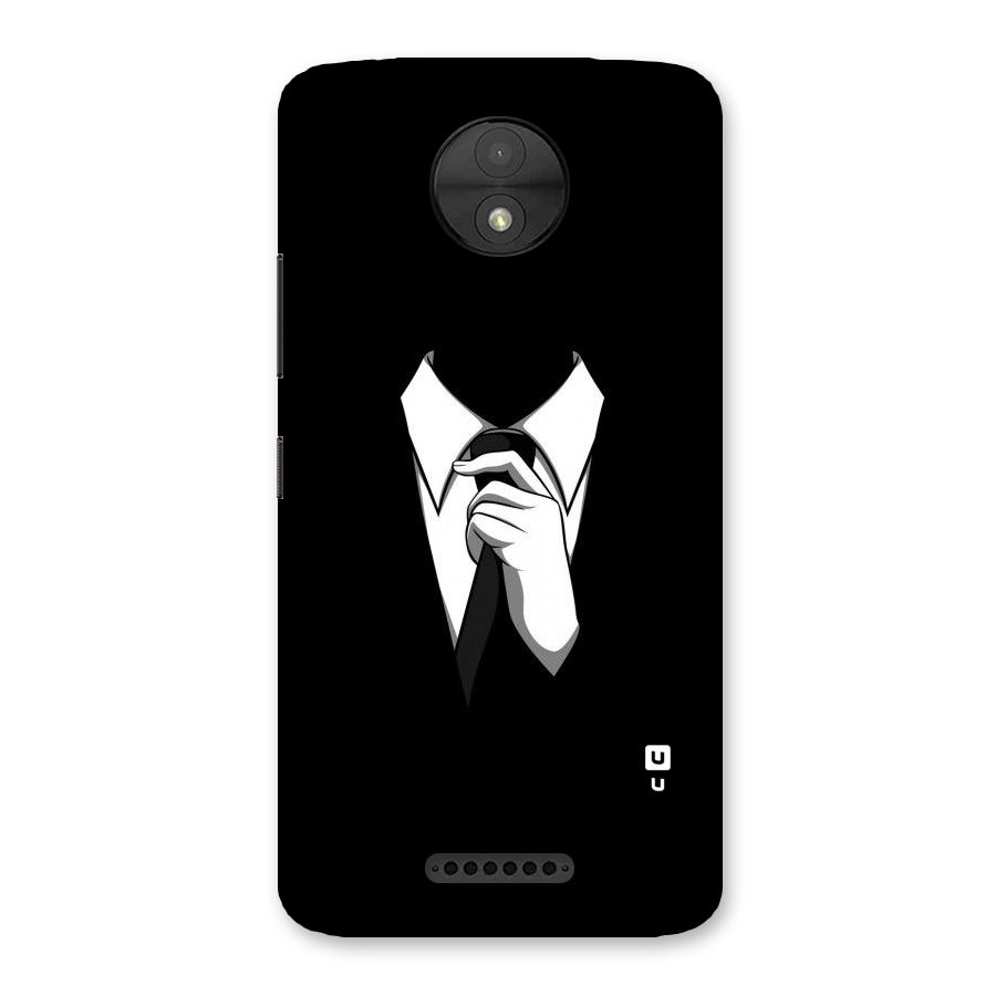 Faceless Gentleman Back Case for Moto C