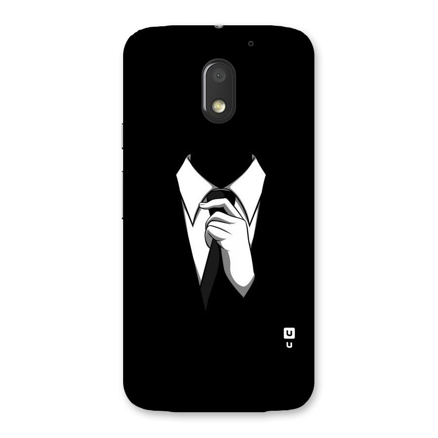 Faceless Gentleman Back Case for Moto E3 Power