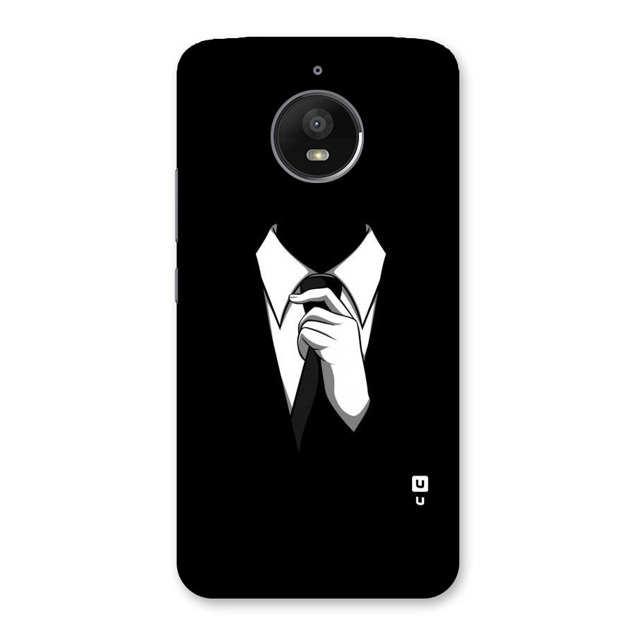 Faceless Gentleman Back Case for Moto E4 Plus