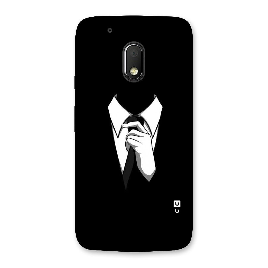 Faceless Gentleman Back Case for Moto G4 Play