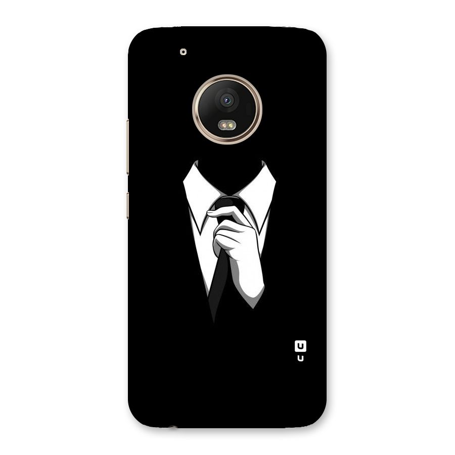 Faceless Gentleman Back Case for Moto G5 Plus