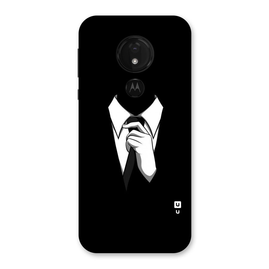 Faceless Gentleman Back Case for Moto G7 Power