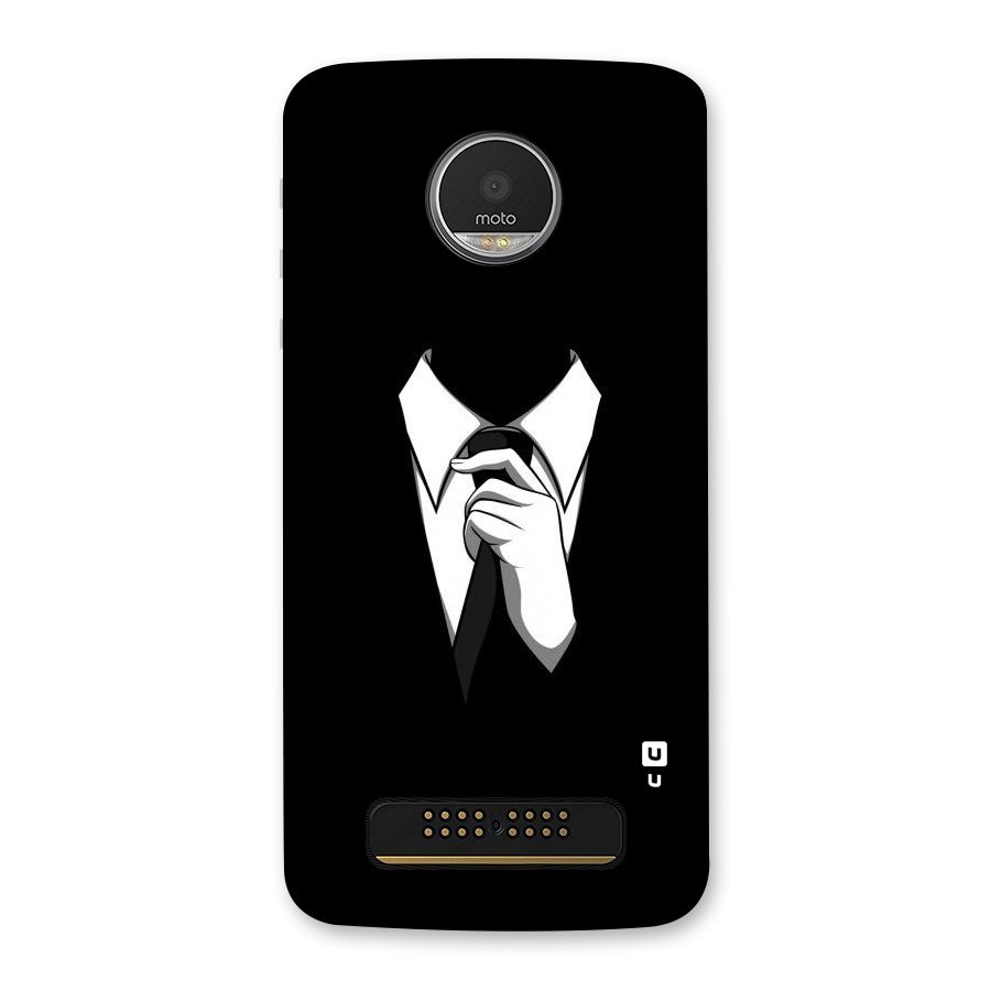 Faceless Gentleman Back Case for Moto Z Play