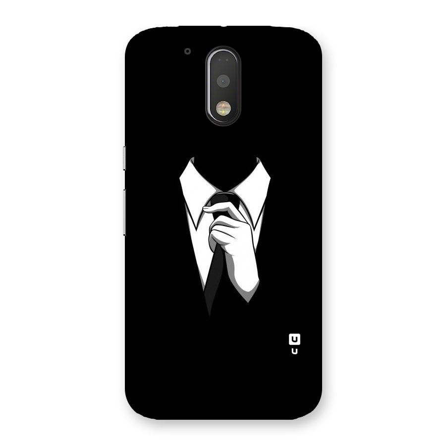 Faceless Gentleman Back Case for Motorola Moto G4 Plus