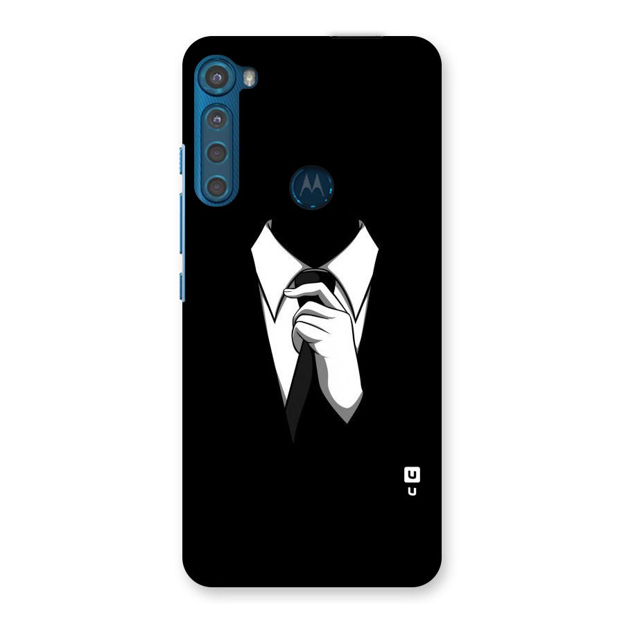 Faceless Gentleman Back Case for Motorola One Fusion Plus