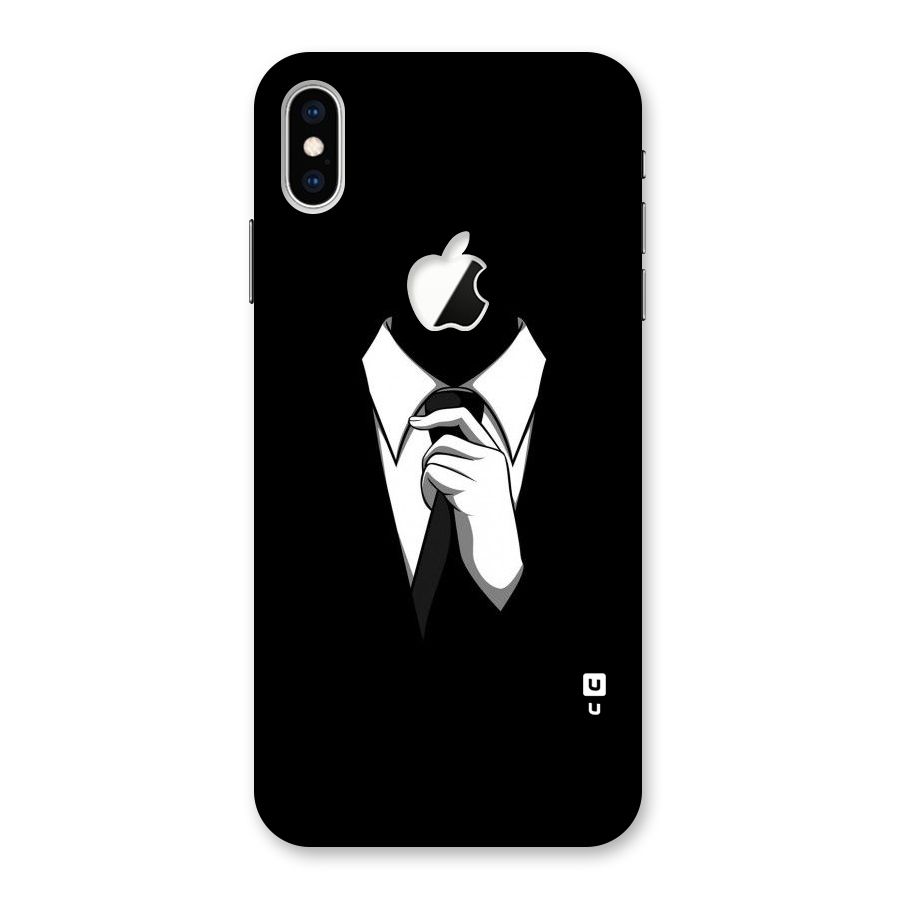 Faceless Gentleman Back Case for iPhone XS Max Apple Cut
