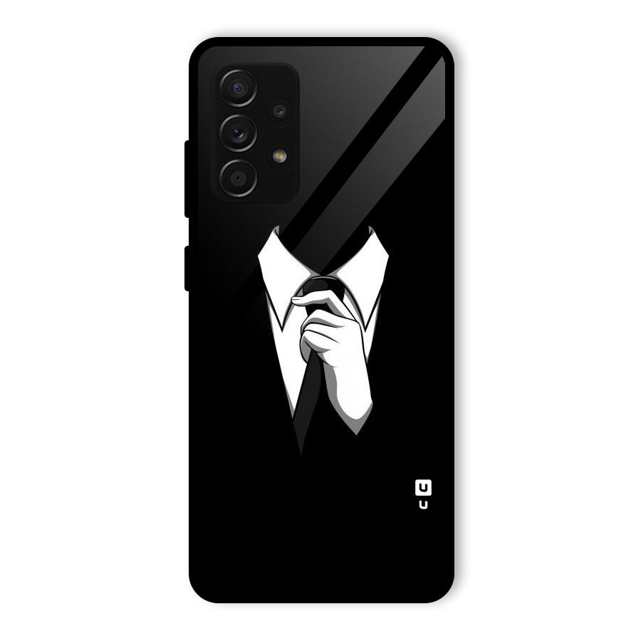 Faceless Gentleman Glass Back Case for Galaxy A53 5G