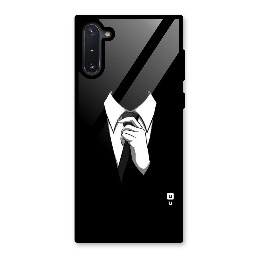 Faceless Gentleman Glass Back Case for Galaxy Note 10