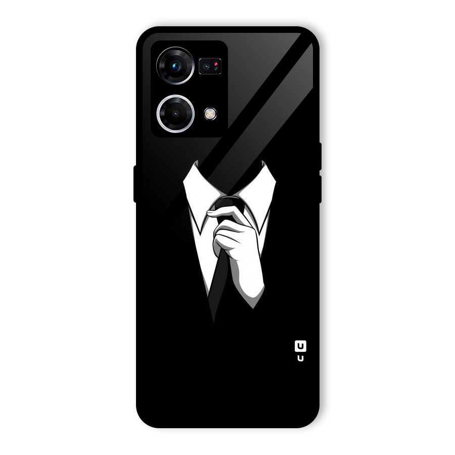 Faceless Gentleman Glass Back Case for Oppo F21 Pro 4G