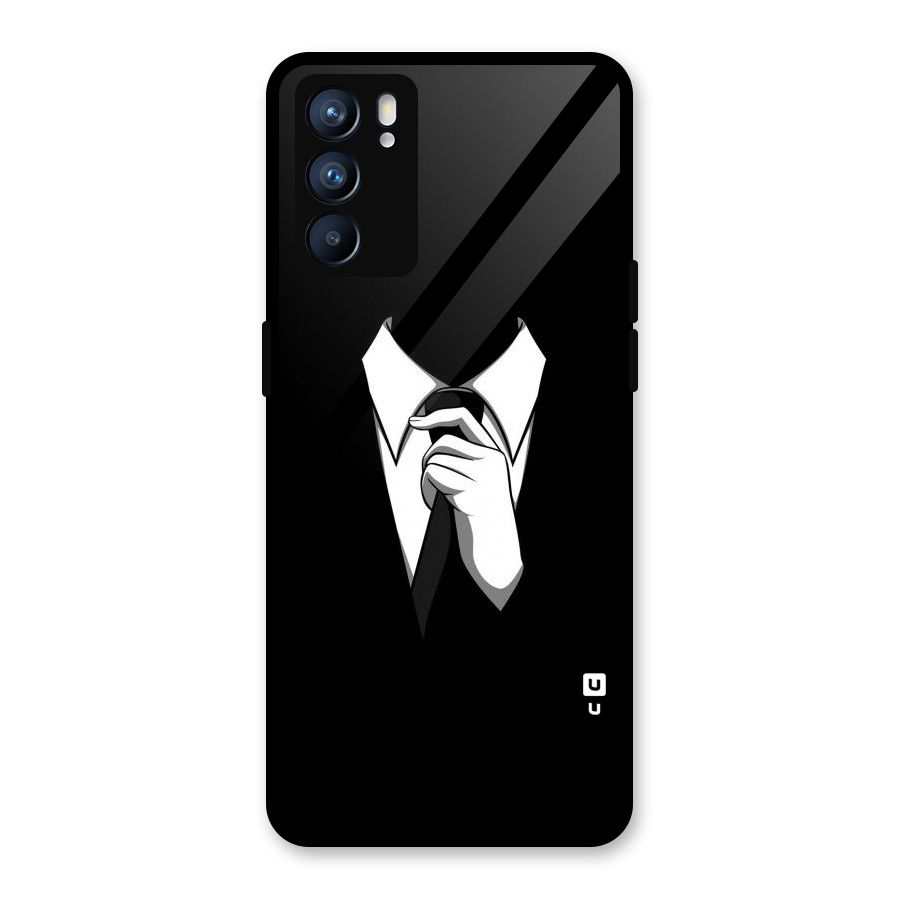 Faceless Gentleman Glass Back Case for Oppo Reno6 5G