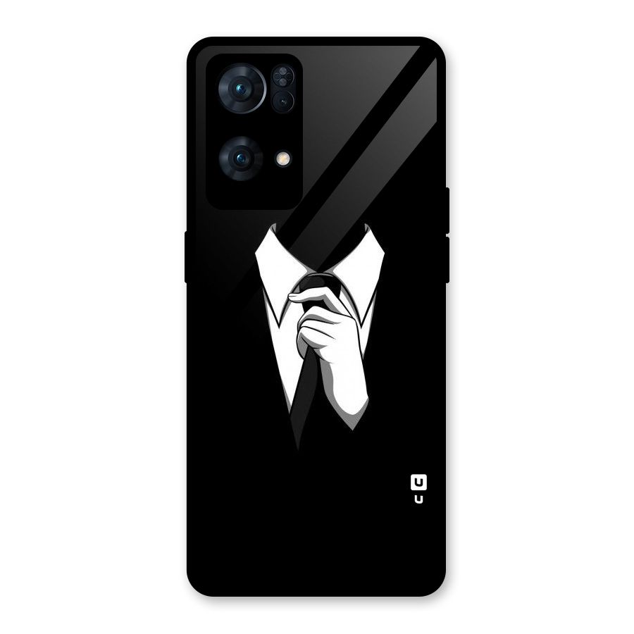 Faceless Gentleman Glass Back Case for Oppo Reno7 Pro 5G