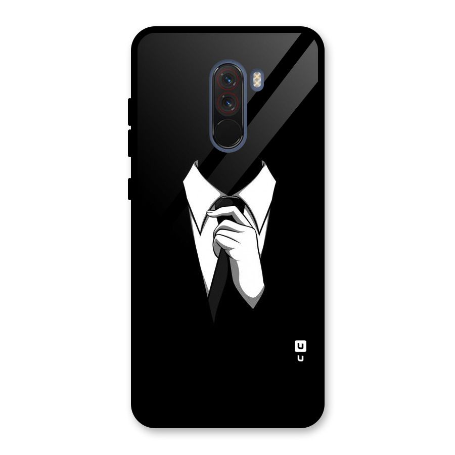 Faceless Gentleman Glass Back Case for Poco F1