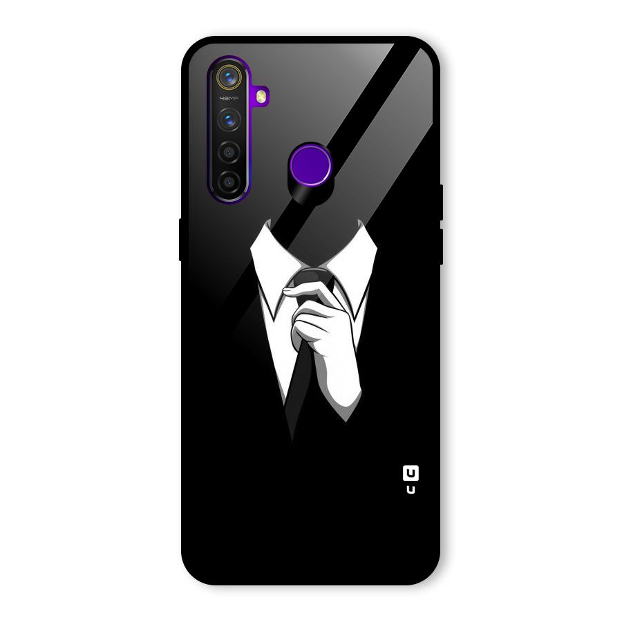 Faceless Gentleman Glass Back Case for Realme 5 Pro