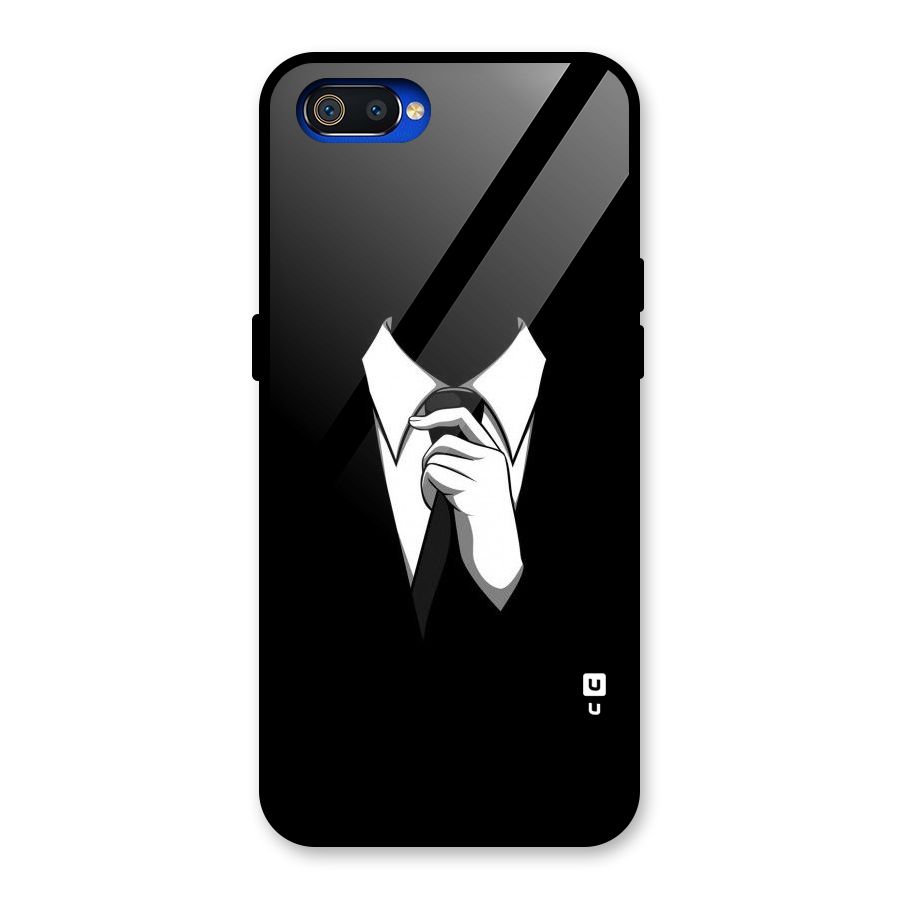 Faceless Gentleman Glass Back Case for Realme C2