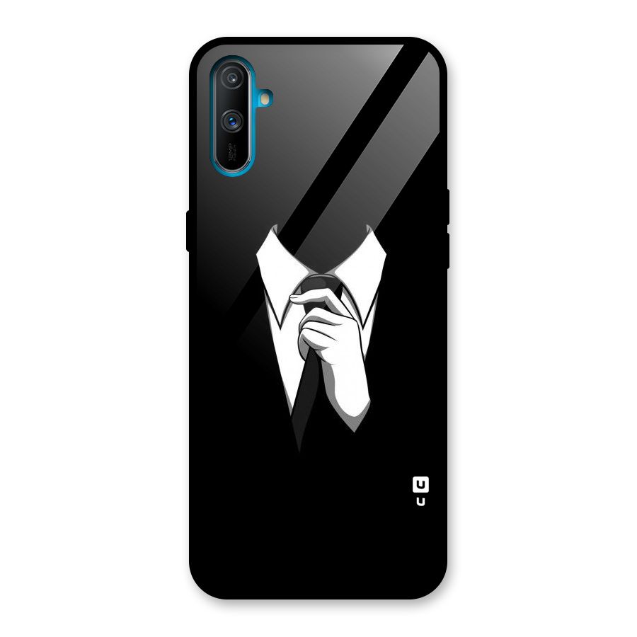 Faceless Gentleman Glass Back Case for Realme C3
