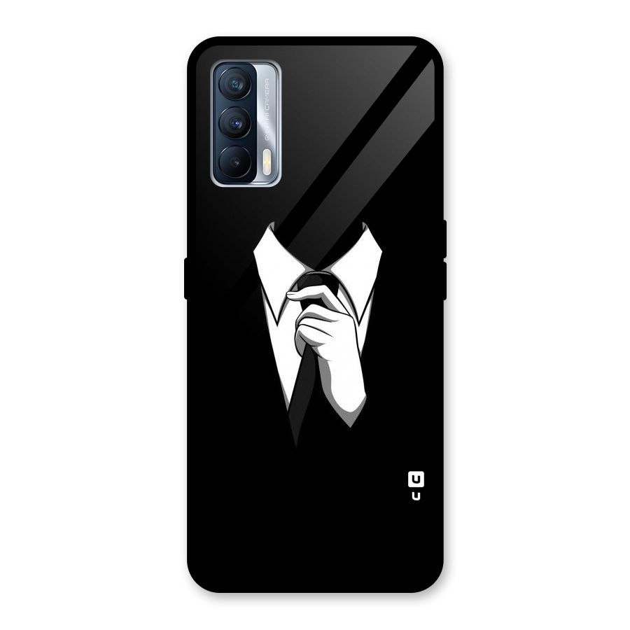 Faceless Gentleman Glass Back Case for Realme X7