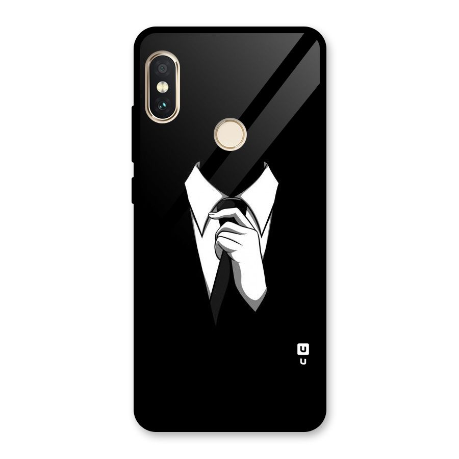 Faceless Gentleman Glass Back Case for Redmi Note 5 Pro