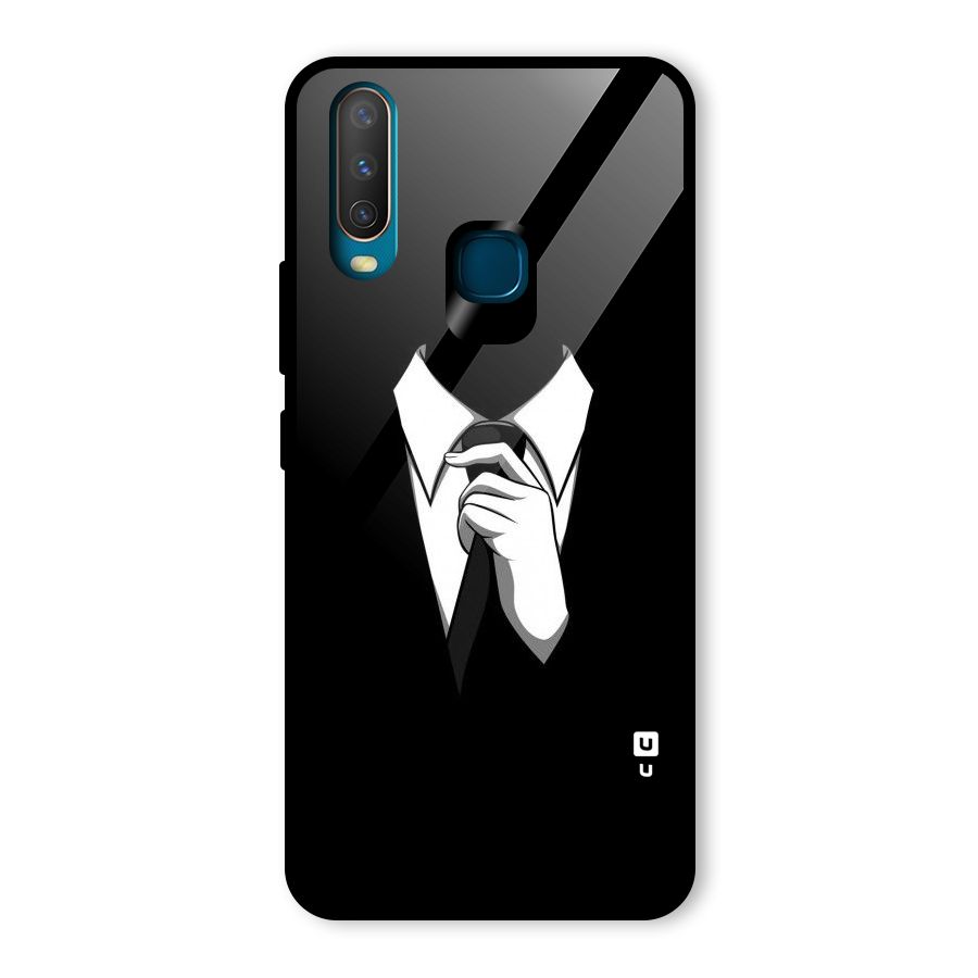 Faceless Gentleman Glass Back Case for Vivo U10