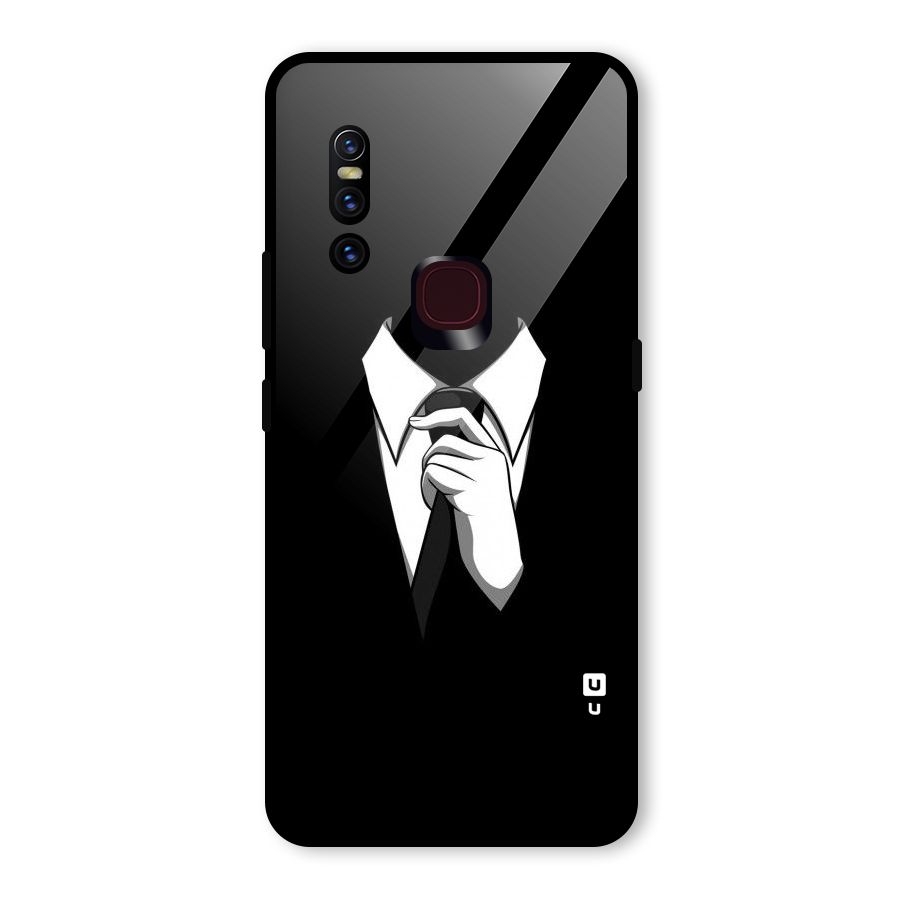 Faceless Gentleman Glass Back Case for Vivo V15