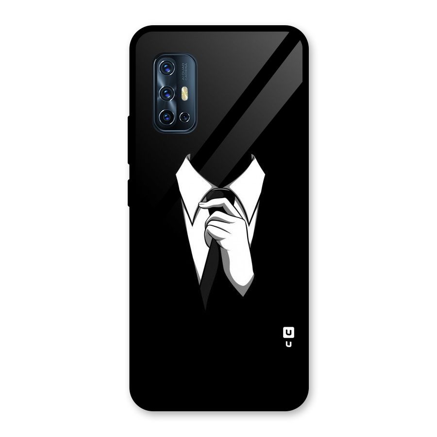 Faceless Gentleman Glass Back Case for Vivo V17