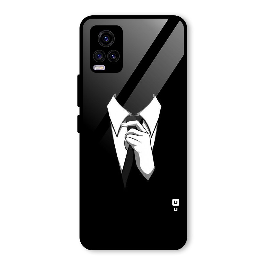 Faceless Gentleman Glass Back Case for Vivo V20