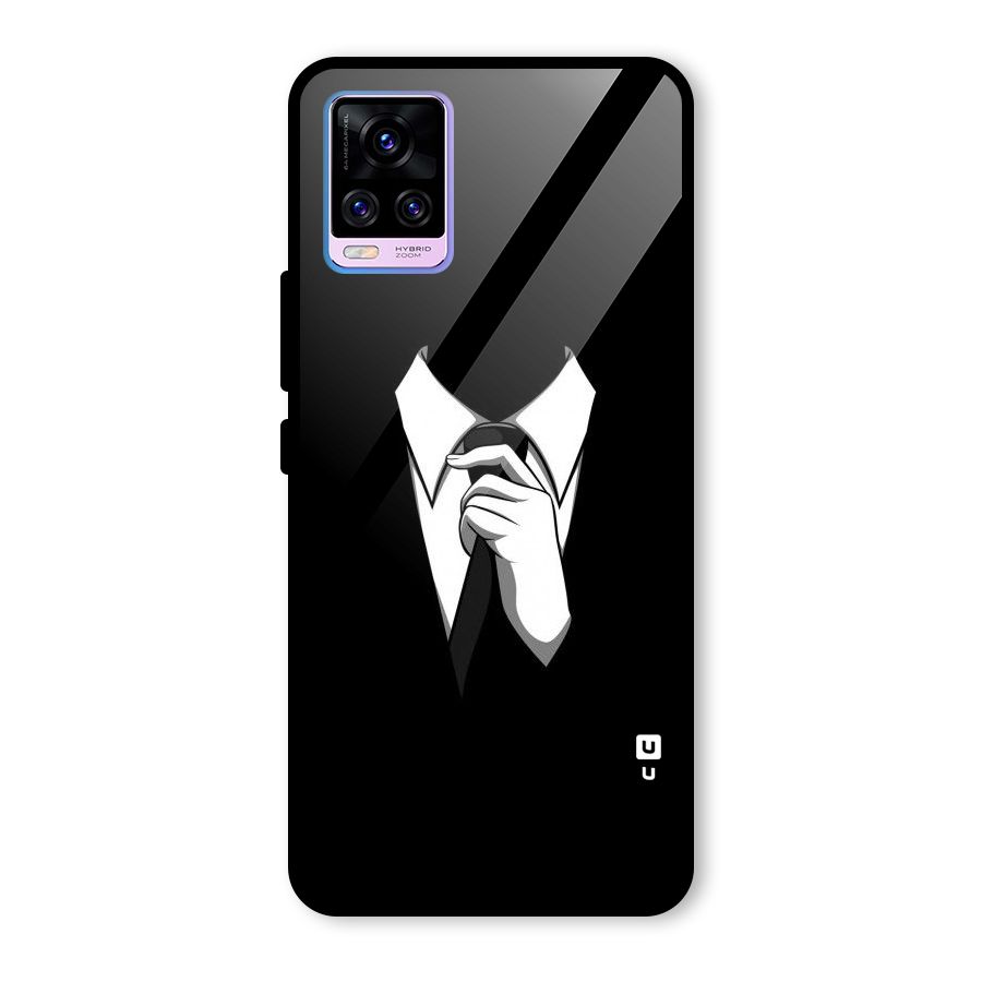 Faceless Gentleman Glass Back Case for Vivo V20 Pro