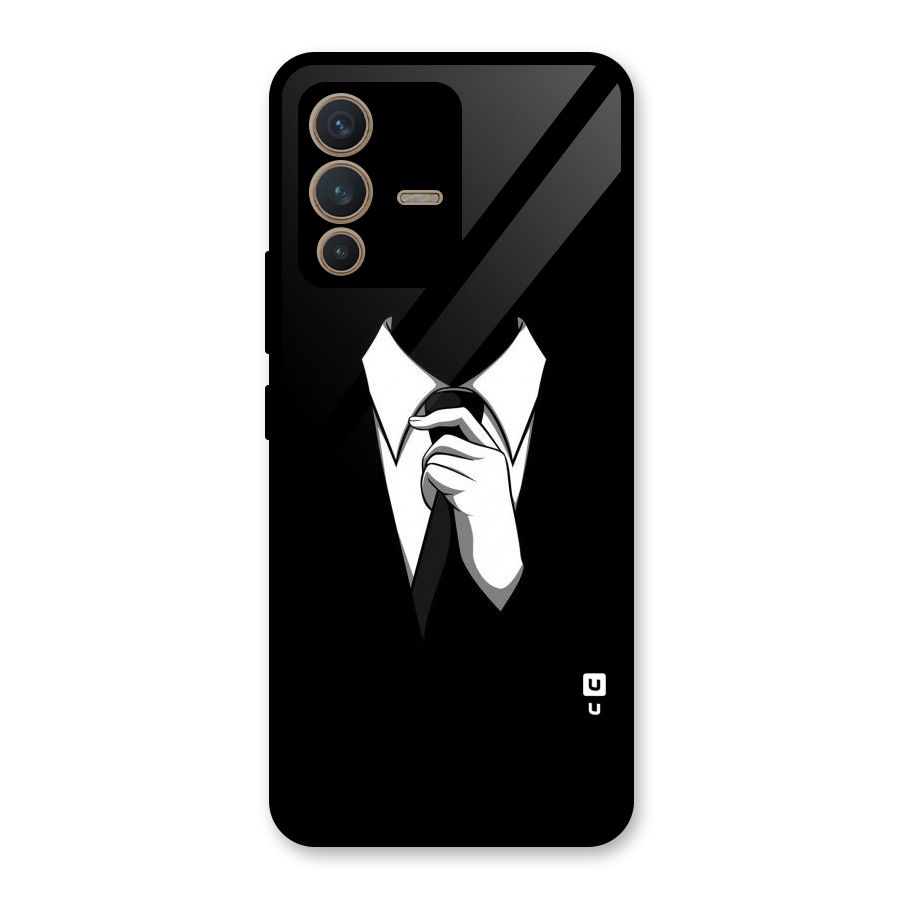 Faceless Gentleman Glass Back Case for Vivo V23 5G