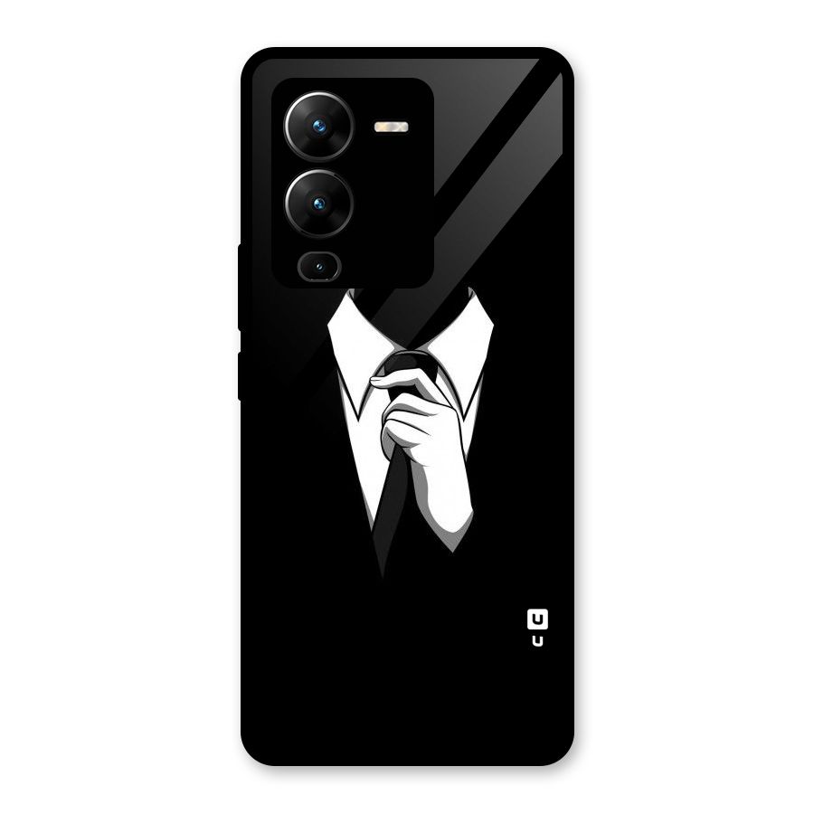 Faceless Gentleman Glass Back Case for Vivo V25 Pro
