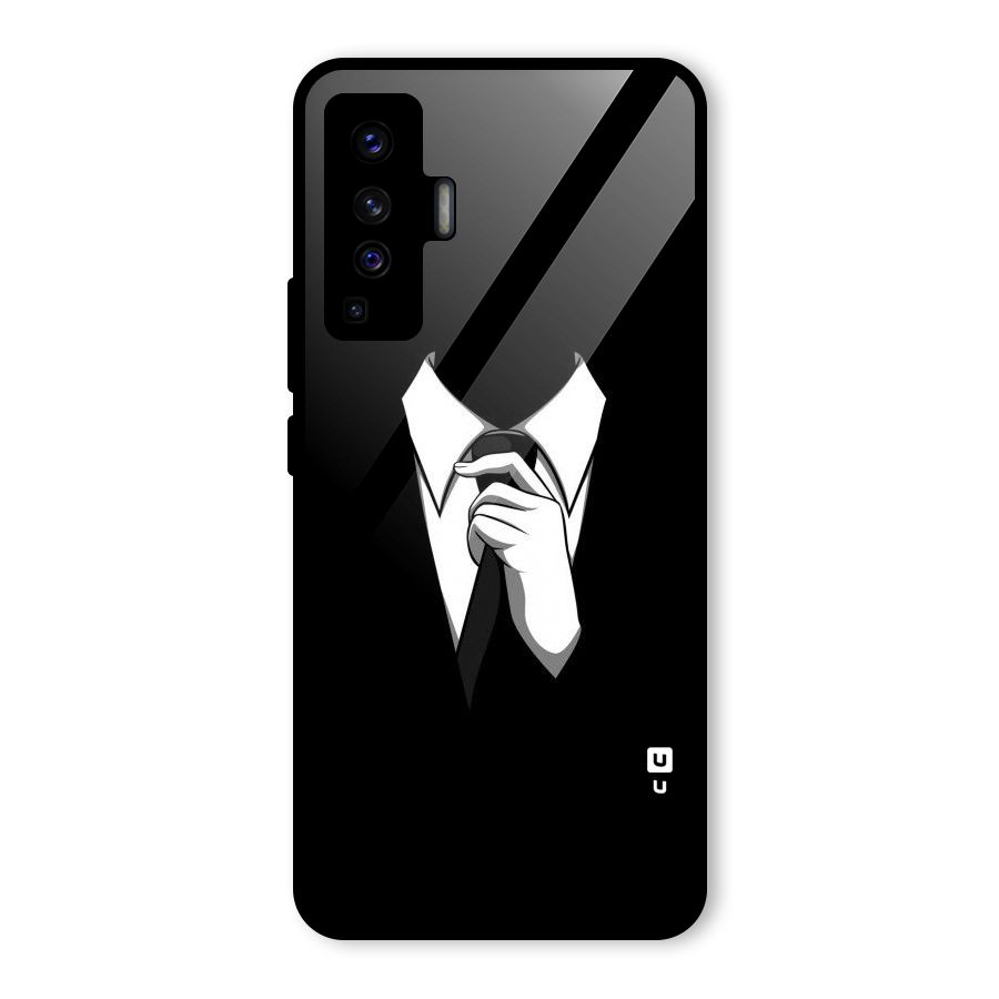 Faceless Gentleman Glass Back Case for Vivo X50