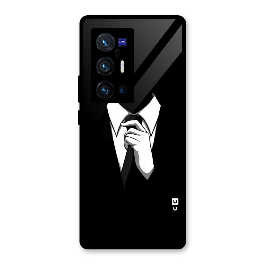 Faceless Gentleman Glass Back Case for Vivo X70 Pro Plus