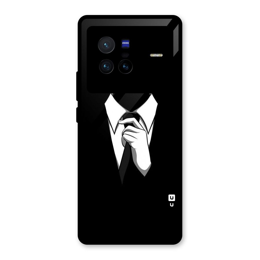 Faceless Gentleman Glass Back Case for Vivo X80