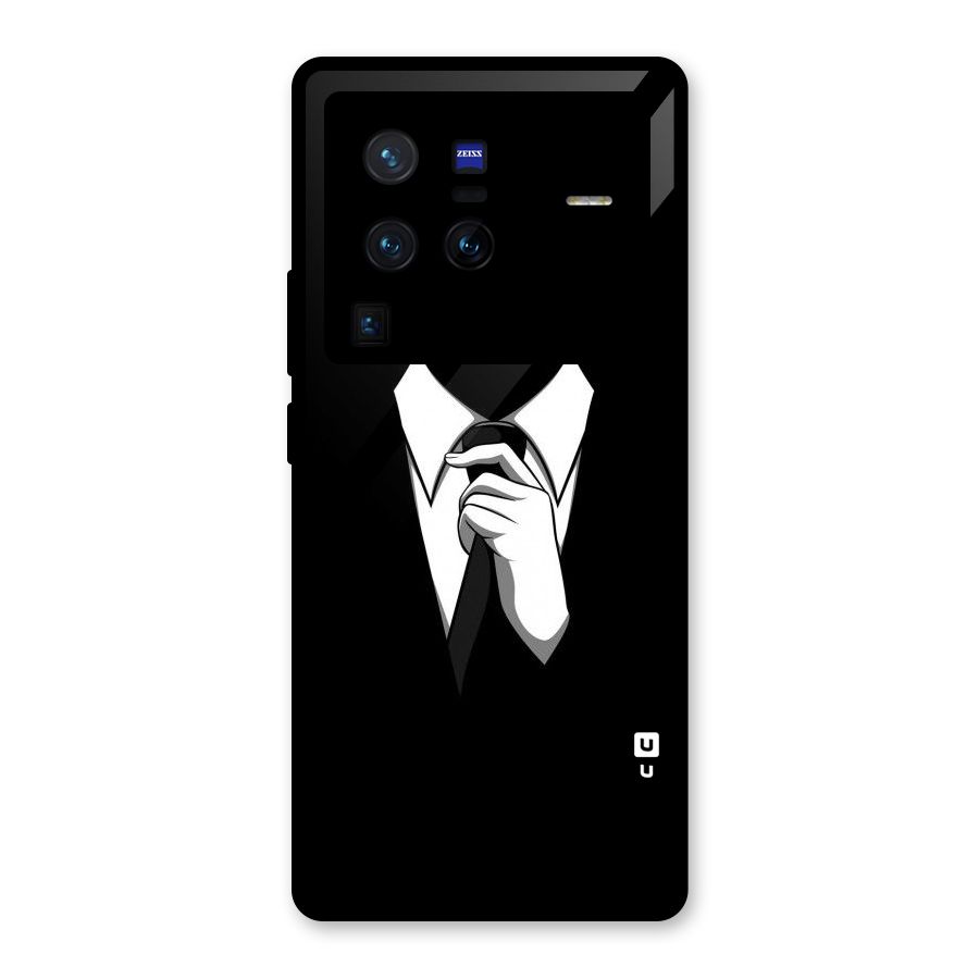 Faceless Gentleman Glass Back Case for Vivo X80 Pro