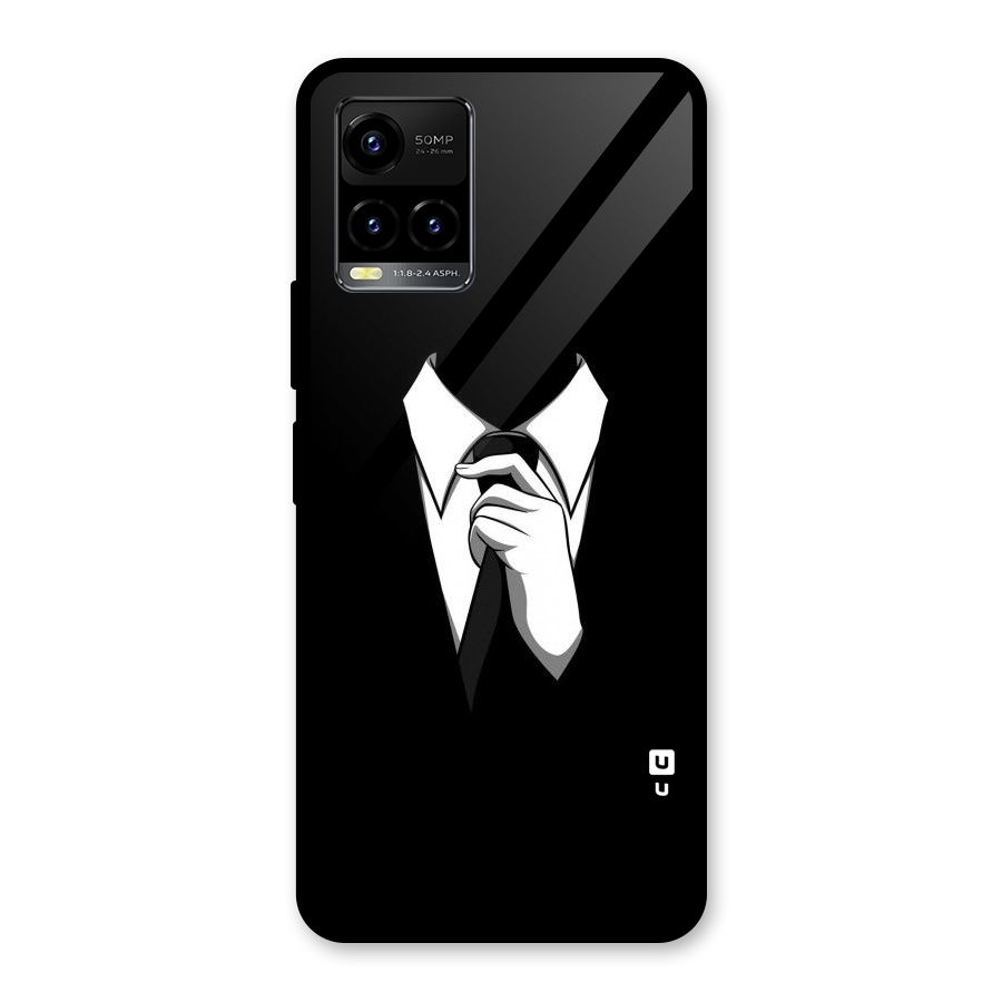 Faceless Gentleman Glass Back Case for Vivo Y21T