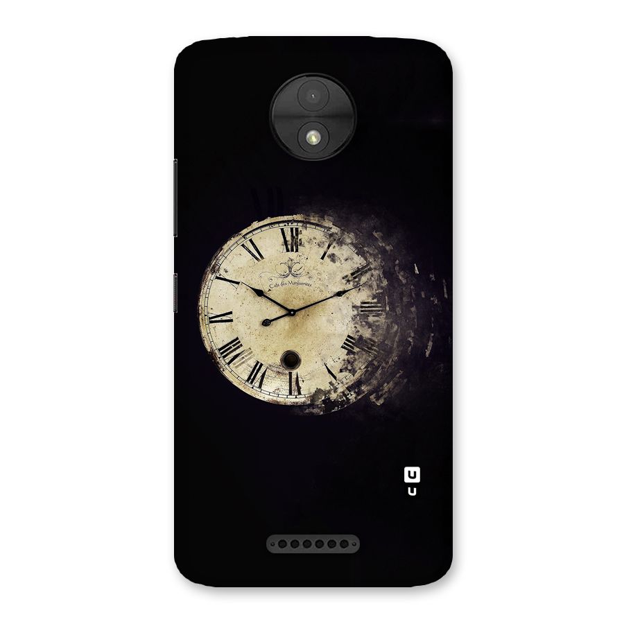 Fading Clock Back Case for Moto C