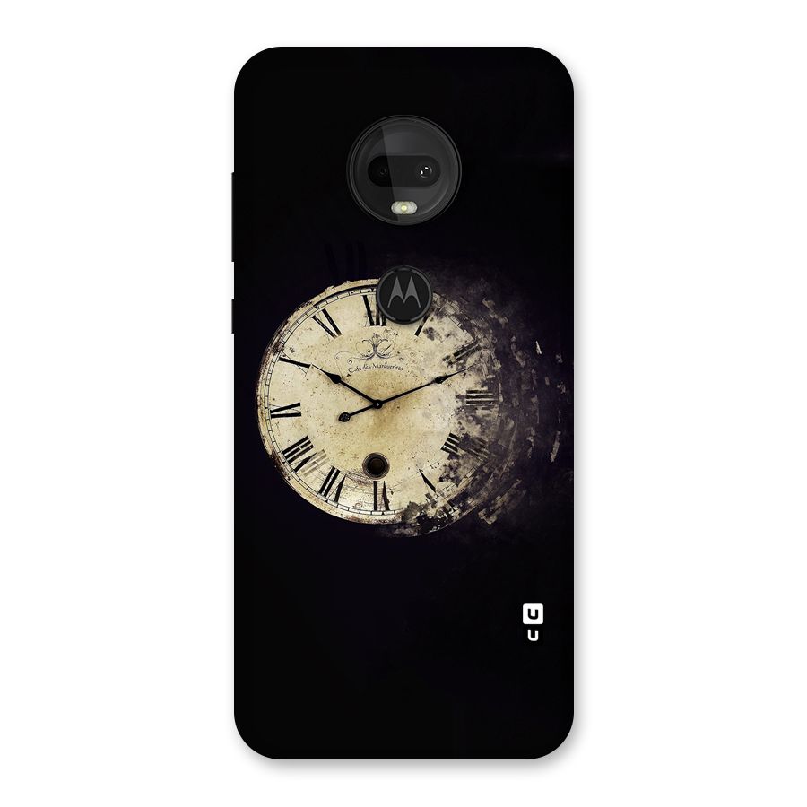 Fading Clock Back Case for Moto G7