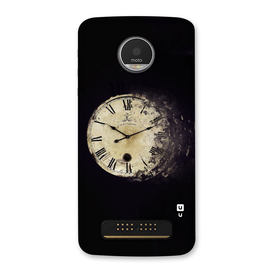 Fading Clock Back Case for Moto Z Play