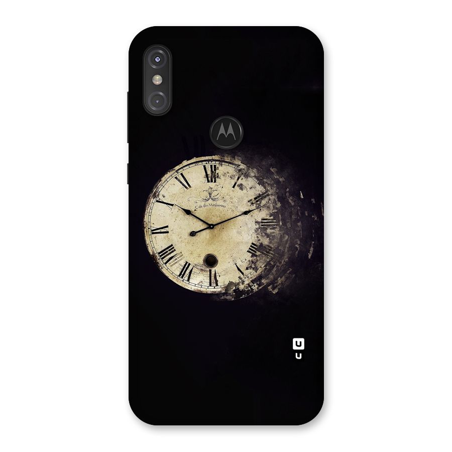 Fading Clock Back Case for Motorola One Power