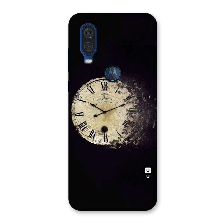 Fading Clock Back Case for Motorola One Vision