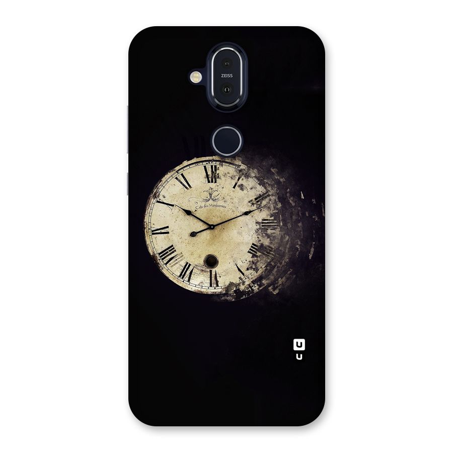 Fading Clock Back Case for Nokia 8.1