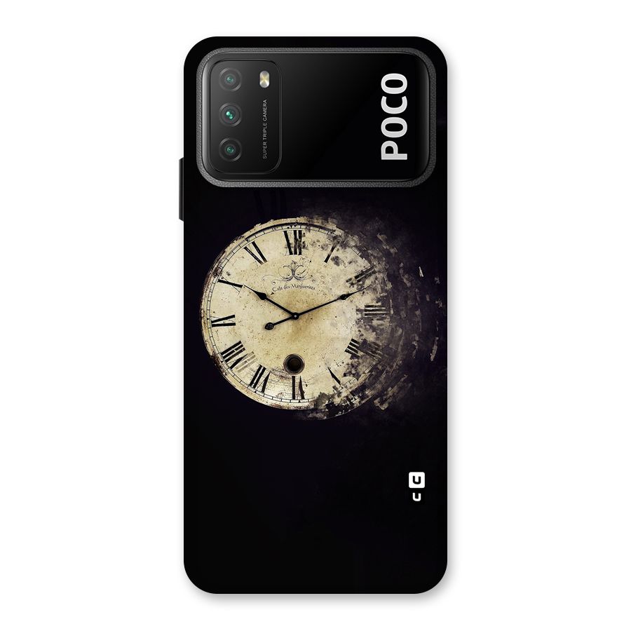 Fading Clock Back Case for Poco M3